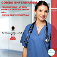 Imagem do curso COMBO ENFERMAGEM 960 HORAS DE CERTIFICAÇÃO  - 3 CURSOS: TERAPIA INTENSIVA UTI GERAL + URGÊNCIA E EMERGÊNCIA EM SAÚDE- GRÁTIS: CURSO CONTROLE DE INFECÇÃO HOSPITALAR.