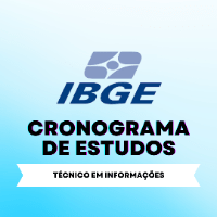 Imagem do produto Cronograma de estudos IBGE (Técnico em Informações)