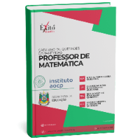Imagem do produto CADERNO DE QUESTÕES GABARITADAS PROFESSOR DE MATEMÁTICA, INSTITUTO AOCP
