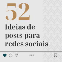 Imagem do curso 52 ideias de conteúdo para redes sociais.