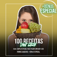 Imagem do curso 100 Receitas Low Carb - Guia Completo Para Você Fazer Uma Dieta de Forma Saudável + Bônus Especial