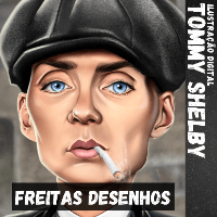 Imagem do curso Arte Digital "TOMMY SHELBY" por Freitas Desenhos