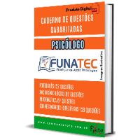 Imagem do produto CADERNO DE QUESTÕES GABARITADAS: PSICÓLOGO, FUNATEC