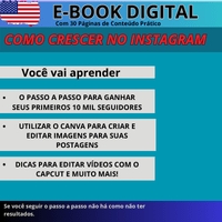 Imagem do produto Como Crescer no Instagram e Ganhar + de 10 Mil Seguidores