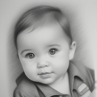 Imagem do produto Rostinho do seu futuro bebê ( PRETO E BRANCO )
