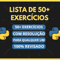 Imagem do curso LISTA DE 50+ EXERCÍCIOS DE PYTHON COM RESOLUÇÃO