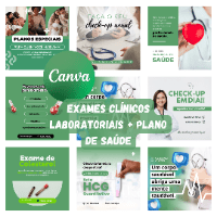 Imagem do produto PACK EDITÁVEIS PARA EXAMES CLÍNICOS LABORATORIAIS + PLANO DE SAÚDE