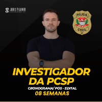 Imagem do produto CRONOGRAMA INVESTIGADOR DA PCSP PÓS-EDITAL - 08 SEMANAS