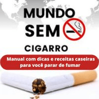 Imagem do produto Manual com dicas e receitas caseiras para você para de fumar