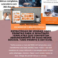 Imagem do curso ESTRATÉGIAS PARA VENDER TODOS OS DIAS, COPYS PROFISSIONAIS E BÔNUS EXCLUSIVOS.