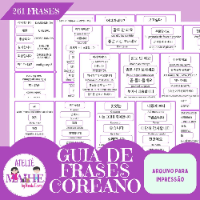 GUIA DE FRASES COREANO arquivo para impressão