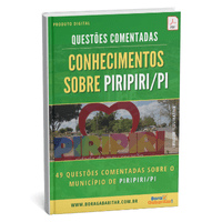 Imagem do produto CADERNO DE QUESTÕES COMENTADAS SOBRE CONHECIMENTOS DE PIRIPIRI-PI