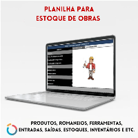 Imagem do produto Planilha de estoque para obras e construção civil em geral