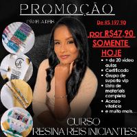 Imagem do curso Resina Reis iniciantes