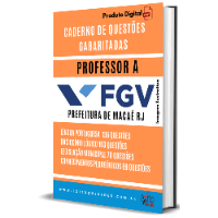 Imagem do produto CADERNO DE QUESTÕES GABARITADAS : PROFESSOR A, FGV