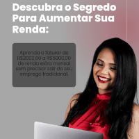 Imagem do curso DESCUBRA O SEGREDO PARA AUMENTAR SUA RENDA - Aprenda a faturar de R$2000,00 a R$5000,00 de renda extra mensal sem precisar sair do seu emprego tradicional