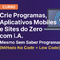 Imagem do curso Crie Sites e Aplicativos com IA em Minutos – Método No Code + IA