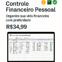 Imagem do produto Planilha de Controle de Gastos Pessoais + Manual de Uso