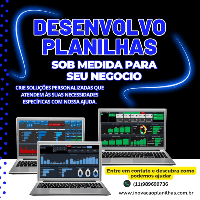Imagem do produto Desenvolvo Planilhas sob Medida para seu Negócio (Valor Negociável conforme a complexidade)