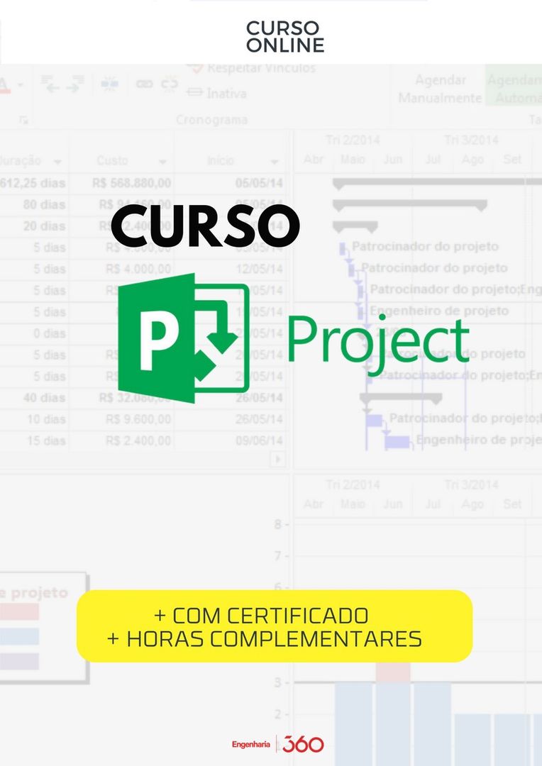 Imagem do produto Curso de MS-Project para Engenharia ONLINE