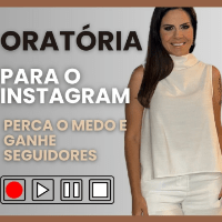 Imagem do curso Do medo de gravar ao vídeo que vende: oratória prática para o Instagram