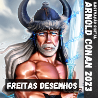 Imagem do produto Arte Digital "ARNOLD CONAN 2023" por Freitas Desenhos