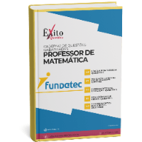 Imagem do produto CADERNO DE QUESTÕES GABARITADAS: PROFESSOR DE MATEMÁTICA, FUNDATEC