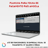 Imagem do produto Planilha folha pagamento 100 funcionários- Angola Kwanza