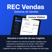 Imagem do produto REC Vendas Pro: Gestão Offline Definitiva para Autônomos (Licença Vitalícia)