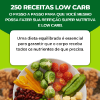 Imagem do curso 250 RECEITAS LOW CARB