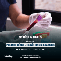 Imagem do curso Curso EAD - Patologia Clínica e Diagnósticos Laboratoriais - Certificado 360 horas Liberado pelo MEC