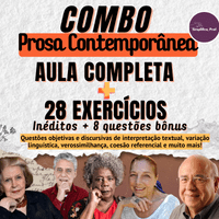 Imagem do produto COMBO Slides COMENTADOS e 36 questões INÉDITAS sobre literatura PROSA CONTEMPORÂNEA