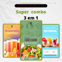 Imagem do produto Super combo - 3 em 1 - Receitas Low Carbs - Comida e bebidas