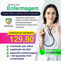 Imagem do curso Apostila Específico Técnico de Enfermagem Concurso de Canaã dos Carajás
