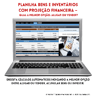 Imagem do produto Planilha Bens e Inventários com Projeção Financeira.