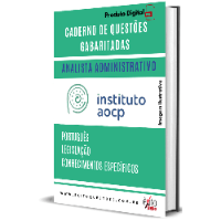 Imagem do produto CADERNO DE QUESTÕES GABARITADAS: ANALISTA ADMINISTRATIVO, INSTITUTO AOCP