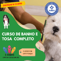 Imagem do produto CURSO DE BANHO E TOSA COMPLETO - com Certificado 30h