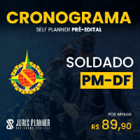 Imagem do produto CRONOGRAMA SOLDADO DA PMDF PRÉ-EDITAL - 08 SEMANAS