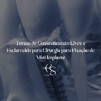 Imagem do produto Termo de Consentimento Livre, Informado e Esclarecido para Cirurgia para Fixação de Mini Implante