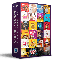 Imagem do produto PACK PRO - 1.000 Pots Editáveis Para Mídias Sociais