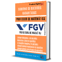 Imagem do produto CADERNO DE QUESTÕES GABARITADAS : PROFESSOR DE MATEMÁTICA, FGV