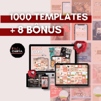 Imagem do produto Canva Pro + | + de 1000 Designs Editáveis | + Profissões + Capas para Igtv/reels + 8 Bônus | O MAIS COMPLETO DO MERCADO!!