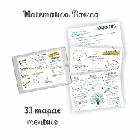 Imagem do curso Resumos de Matemática Básica para Concursos em Mapas Mentais
