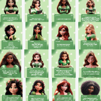 Imagem do produto Pack Canva Princesas do Senhor - Verde