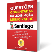 Imagem do produto QUESTÕES COMENTADAS DA LEGISLAÇÃO DE SANTIAGO.