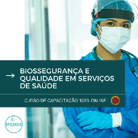 Imagem do produto CURSO DE CAPACITAÇÃO EM BIOSSEGURANÇA E QUALIDADE EM SERVIÇOS DE SAÚDE - CERTIFICADO 180 HORAS
