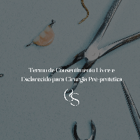 Imagem do produto Termo de Consentimento Livre, Informado e Esclarecido para Cunha Distal