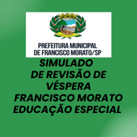 Imagem do curso SIMULADO EM PDF EDUCAÇÃO ESPECIAL  - REVISÃO DE VÉSPERA - FRANCISCO MORATO
