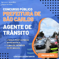 Imagem do produto Apostila preparatória completa para o concurso de Agente de trânsito da Prefeitura de São Carlos (teórica+questões)