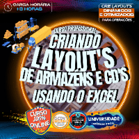 Imagem do produto CRIANDO LAYOUTS EM ARMAZÉNS E CDS USANDO O EXCEL